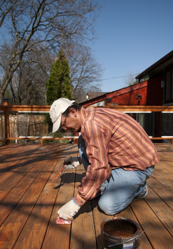 Applying Deck Stain